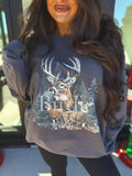 Vintage Deer Graphic Crewneck