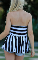 Blow the Man Down Peplum Top