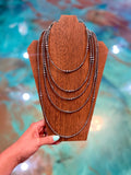 28” Graduated Sterling Silver Pearl Necklace