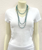 Turquoise Chip 3-strand Necklace - 30"