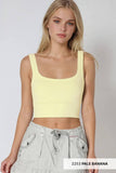 NS7801 - Chevron Ribbed Crop Top