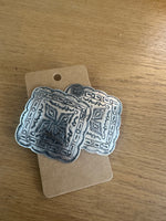 Stamped Concho Earrings