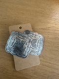 Stamped Concho Earrings