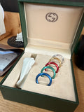 Vintage Gucci 1100L Change Bezel Rice Link Wrist Watch