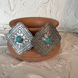 Stamped Concho Earrings
