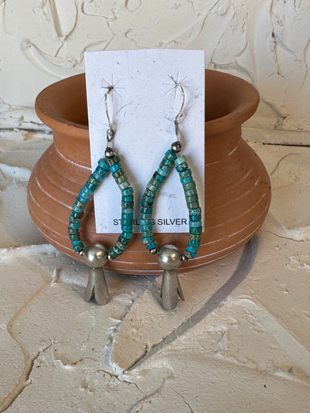 Corraine Smith Squash Turquoise Earrings