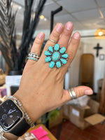 Turquoise Cluster Ring