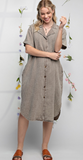 Gaza Strip Button-down Dress  Easel small  