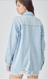 Miranda Denim Shirt  Risen Jeans   