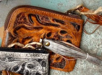 Hand-tooled Leather Coin Purse  Leaders in Leather saddle  