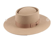 100% Wool Gambler  Too Too Hat taupe  