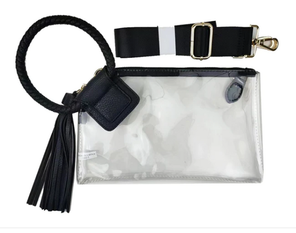 Clear Fringe Tassel Wristlet BAGS & WALLETS - 102 Mimi Wholesale   