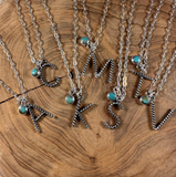 *PRE-ORDER* Cable Initial Necklace JEWELRY - 101 Boho Soul   