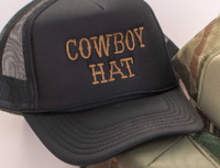 Cowboy Trucker Hat HATS & HAIR - 103 space46 black  