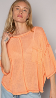 Lavinia Sweater TOPS - 120 POL small orange 