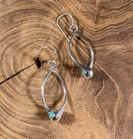 Twisted Turquoise Earring