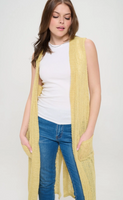 Knit Cardigan Vest