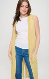 Knit Cardigan Vest