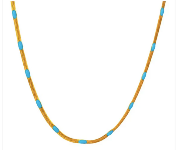 Turquoise Snake Necklace