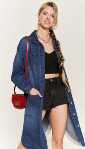 Mid Length Denim Jacket