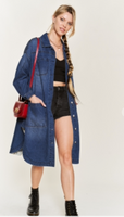 Mid Length Denim Jacket