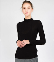 Long Sleeve Mock Neck Top