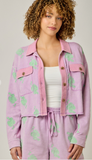 Embroidery Mixed Wash Jacket