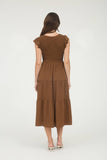 FLUTTER SLEEVE MAXI DRESS