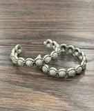 Boho Concho Hoop Stud Earrings - 1.6"