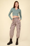 Comfy Casual Fitted Crop Knit Top