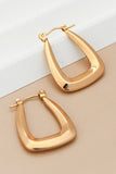 18K Gold Plated Waterproof Stainless Steel Hoop Earrings - 7104