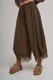 Lace Trim BALLOON LEG PANT