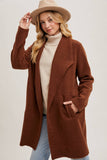 OPEN FRONT KNIT COAT JACKET