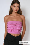 NS8401 - Layered Ruffle Tube Top
