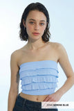 NS8401 - Layered Ruffle Tube Top