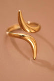 18K Gold Plated Waterproof Stainless Steel Ring - 7875