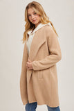 OPEN FRONT KNIT COAT JACKET