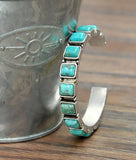 Big Western Turquoise Cuff Bracelet