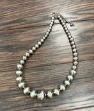 739619, 24" Handmade Very-Big Silver Navajo Necklace