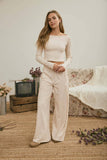 Off The Shoulder Cropped Knit Top