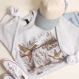 Mallard Duck Marshland Crewneck