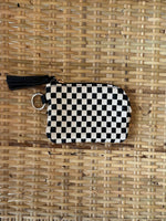 Bailey Checkered Keychain Wallet