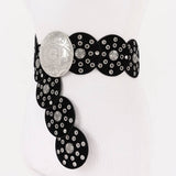Faux Leather Arrow Belt