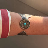 Turquoise Feather Cuff