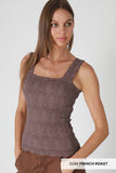 NS8416- Lace Textured Square Top