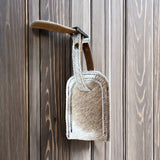 All cowhide luggage tag 