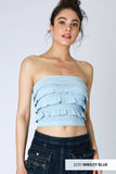 NS8401 - Layered Ruffle Tube Top