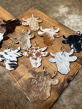 Cow Cowhide Keychain 