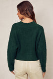 Fuzzy Cable Knit Cardigan