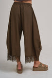 Lace Trim BALLOON LEG PANT
